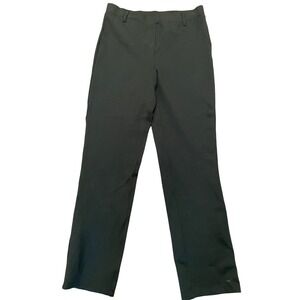 Quince Petite Medium Olive‎ Green Ultra-Stretch Ponte Straight Leg Pant EUC